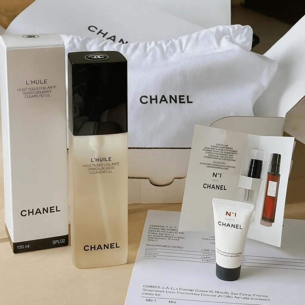 CHANEL Beauty Small Organic Cotton Drawstring Dust Bag | 10"x6"x4" NEW AUTHENTIC - Picture 7 of 7